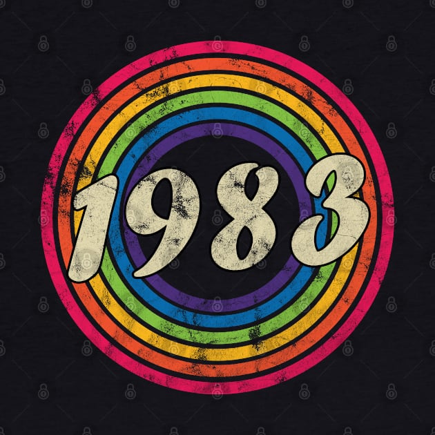 1983 - Retro Rainbow Faded-Style by MaydenArt